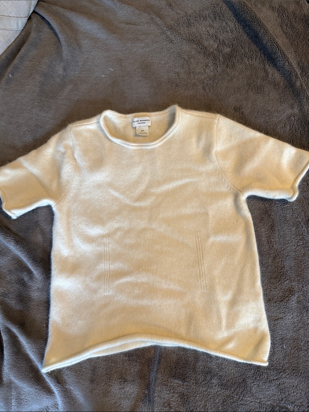 Club Monaco Short-Sleeve Cashmere T-shirt